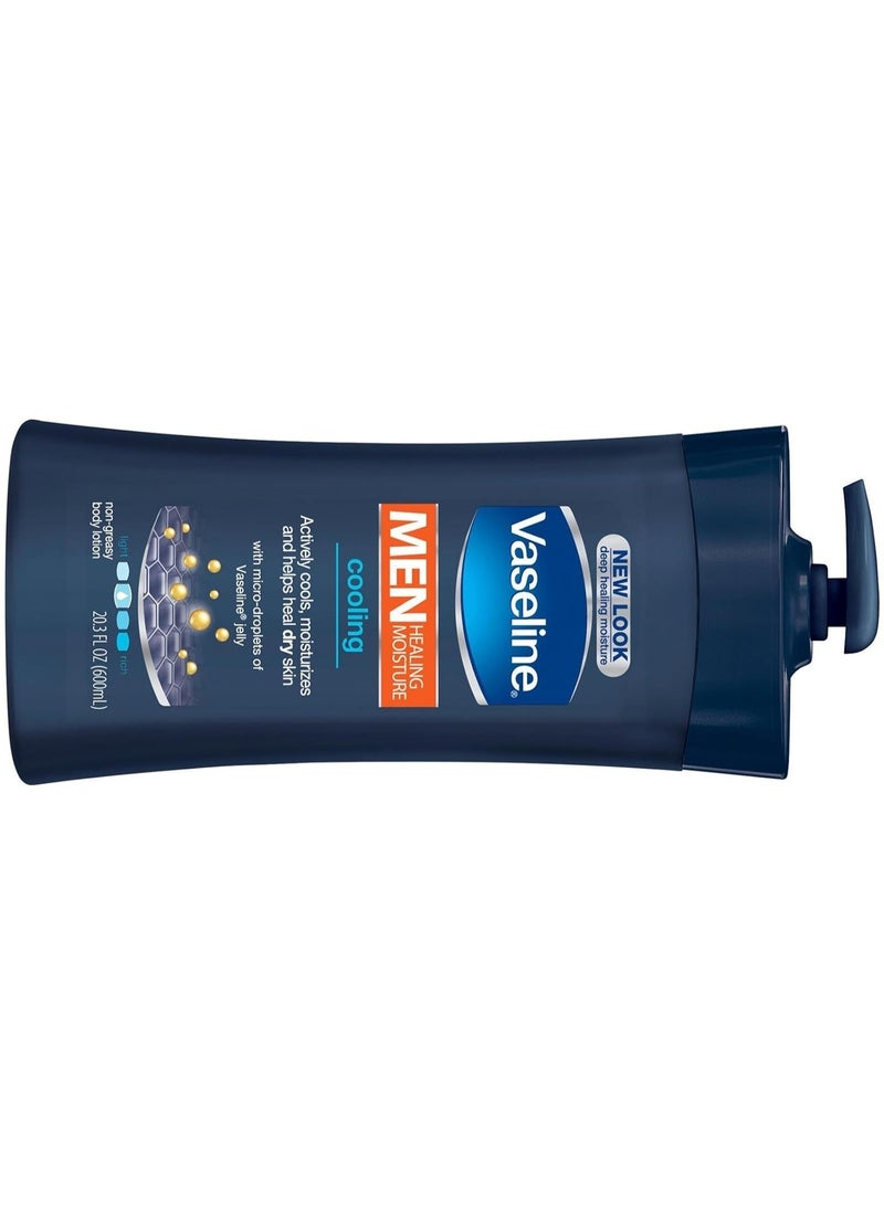 فازلين لوشن فازلين للرجال المرطب والمنعش للجسم، عبوة 24.5 أونصة - Image 2